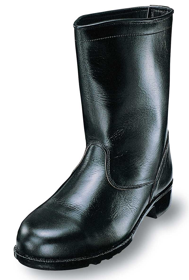 Ｗ×３】安全靴（エンゼル製スタンダードタイプ）ＪＩＳマーク付の本革製の安全靴、工場などで昔から履かれている安全靴 Ｓ３１１半長靴